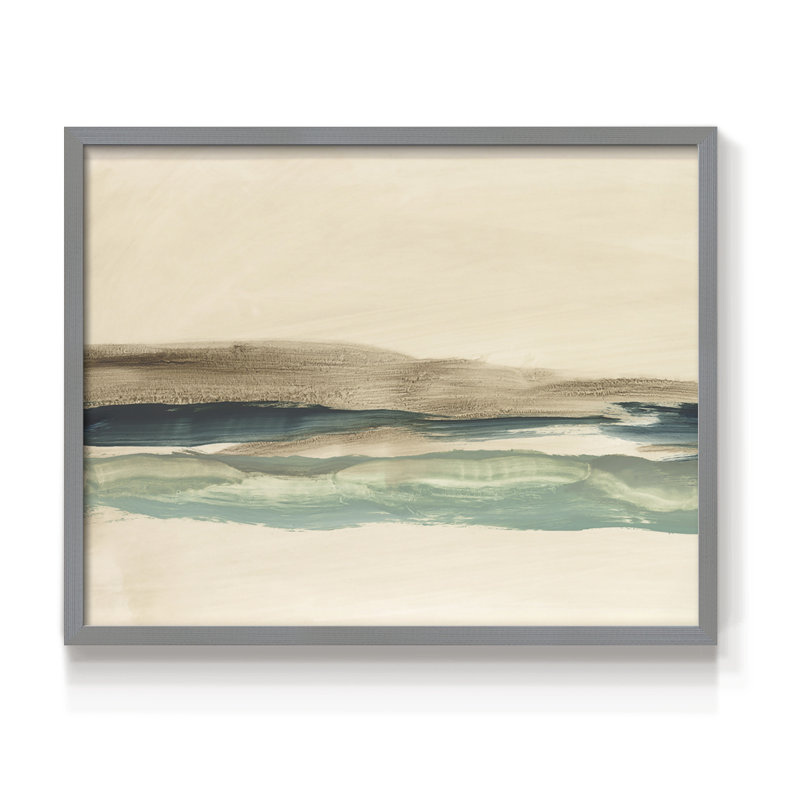 «Layered Horizon I», reproduction encadrée, H 11 po x l 14 po, Gris