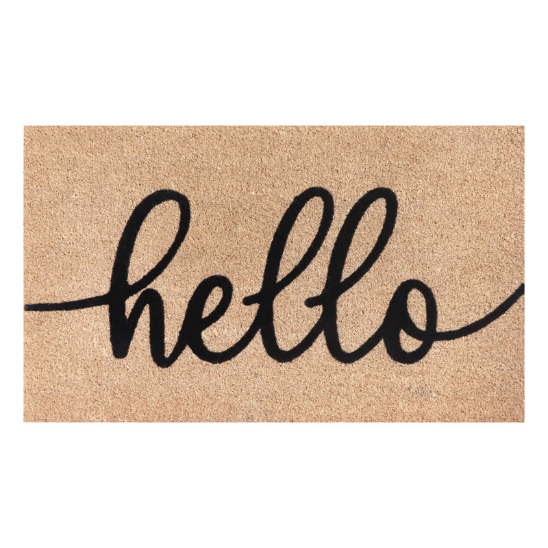 Paillasson Natural Hello, L 18 po x L 30 po