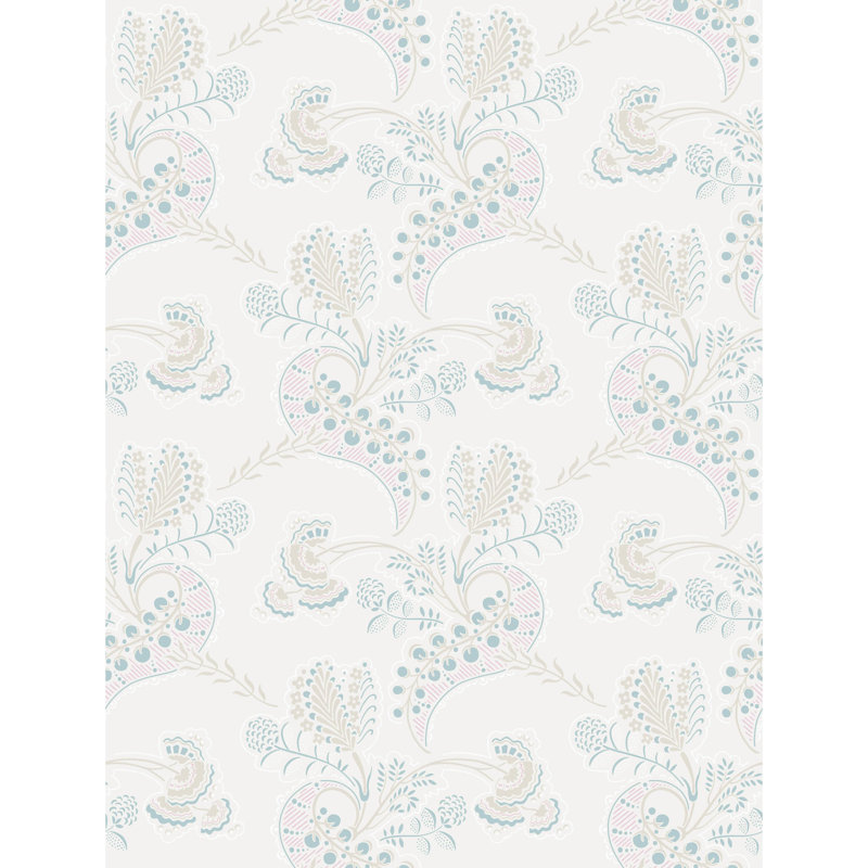 Hartford Paisley Wallpaper Roll, Ecru