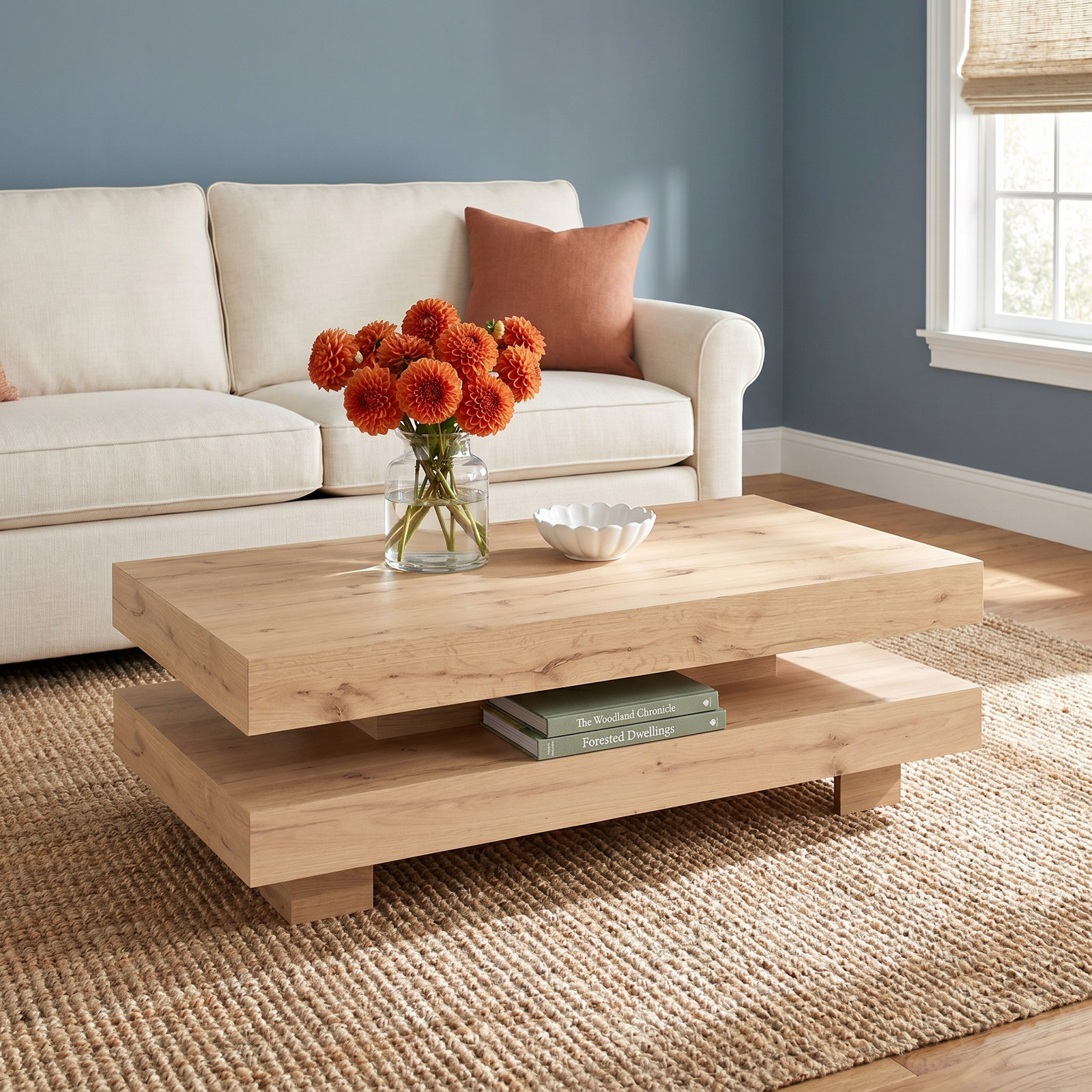 Jullisa 55" Oak Coffee Table