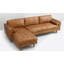 Canapé et méridienne en cuir véritable de 111,4 po de largeur Brochu-851560644-851560667