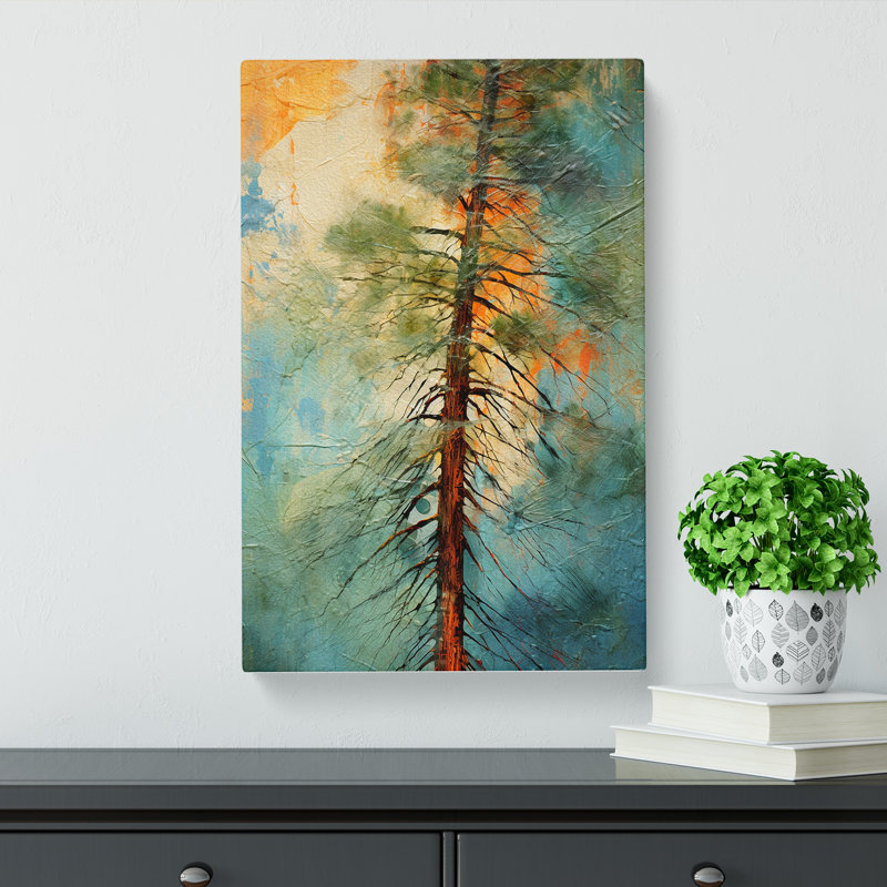 Pine Tree Abstract No.3 - Wrapped Canvas, 76cm H x 50cm W x 3cm D