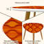 Ensemble de 2 tables basses gigognes Triangle