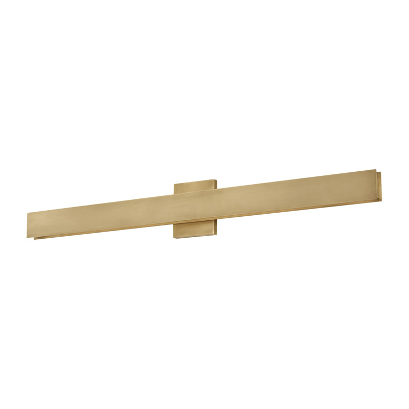 Bau 1 - Light LED Bath Bar, Natural Brass