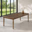 Table de salle à manger rustique en bois - Modèle rectangulaire avec pieds tournés et sculptés pour la cuisine et la salle à manger
