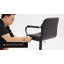 Tabouret de bar rotatif en simili cuir avec accoudoirs et repose-pieds Tavion-144142024