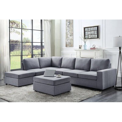 Auner Upholstered L-Shaped Sectional Reversible