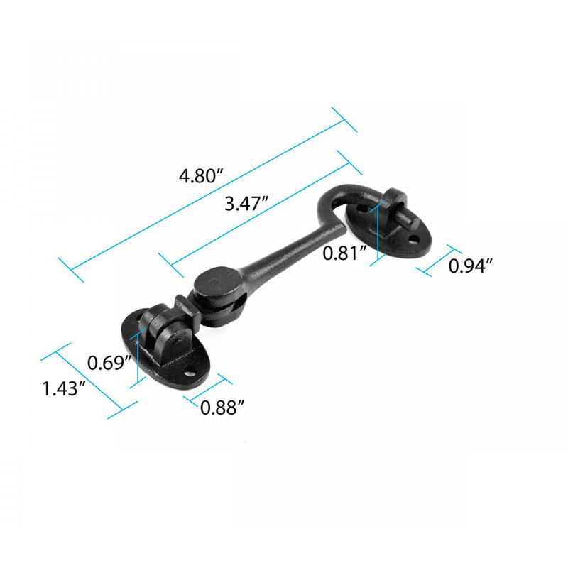 Loquet de porte pour porte de porte de cabine