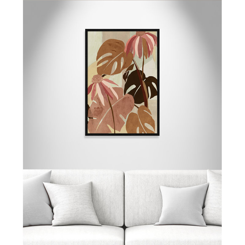 Picture Frame Painting, 25.5" W x 35.5" H, Black Wood Grain