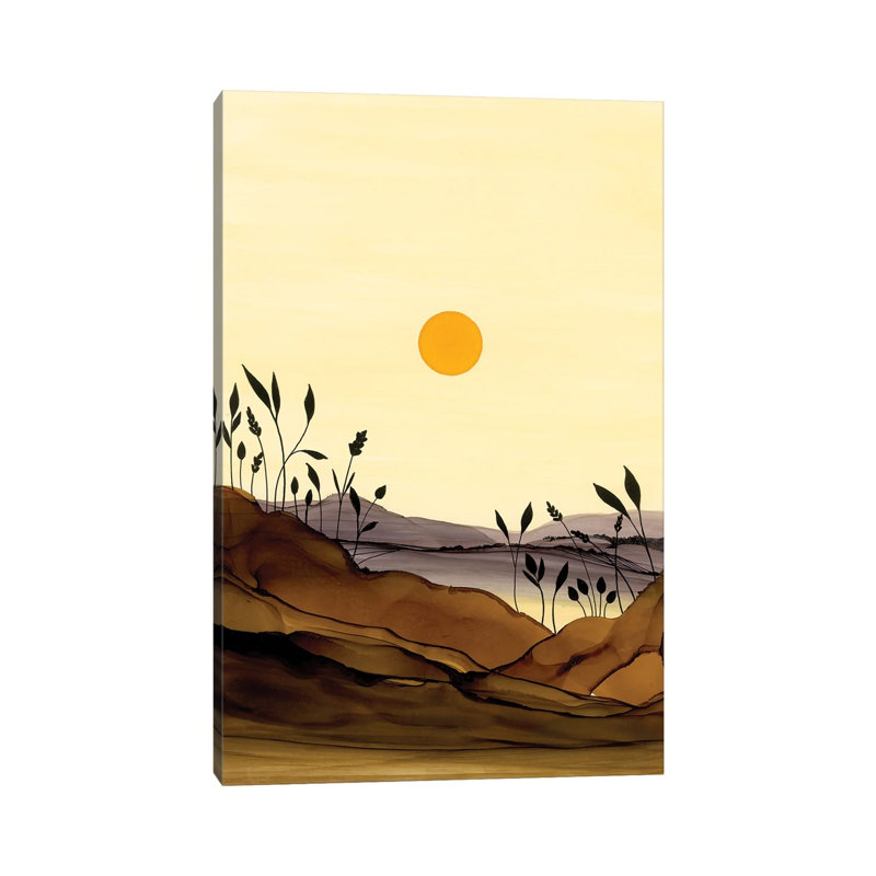 Browns And Yellows by Jan Matthews - Wrapped Canvas Painting, 20.32 cm H x 30.48 cm W