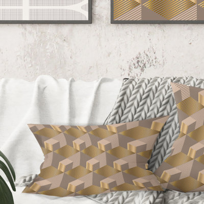 Coussin décoratif rétro Mid-Century