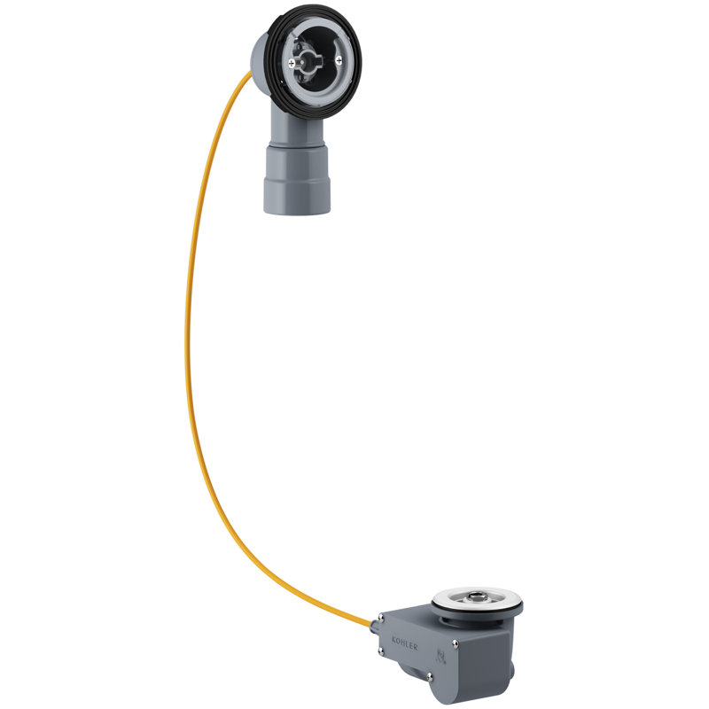 Pureflo Rough-In Cable Push and Lock1.5" Pop-Up Bathroom Sink Drain With Overflow