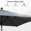 72'' Market Umbrella with Crank Lift Counter Weights Included-99526549