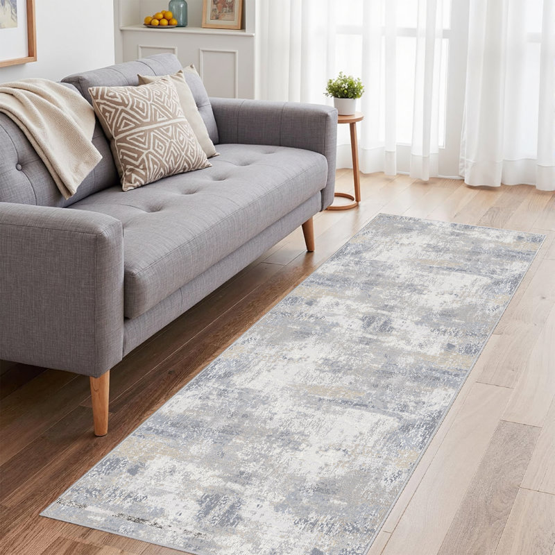 Abstract Area Rug, Runner 61 x 244 cm