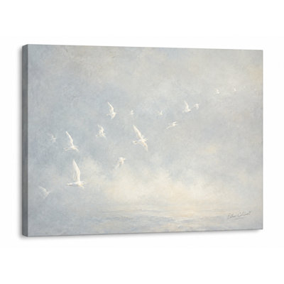 Blue Gray Seagull Ocean Wrapped Ingwer