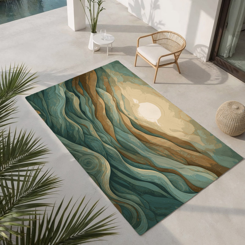 Tapis intérieur et extérieur Nebula Glow, Rectangle 9 pi x 12 pi