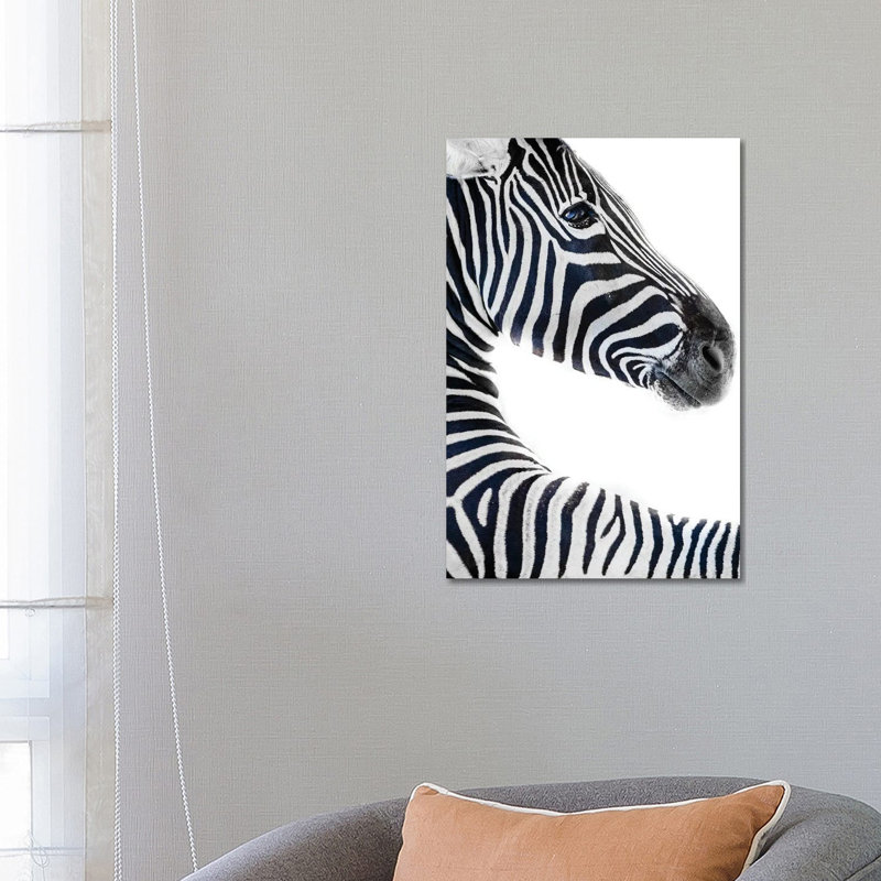 Zebra 6 by Goran Anastasovski - Wrapped Canvas Print, 66.04 cm H x 45.72 cm W x 1.91 cm D