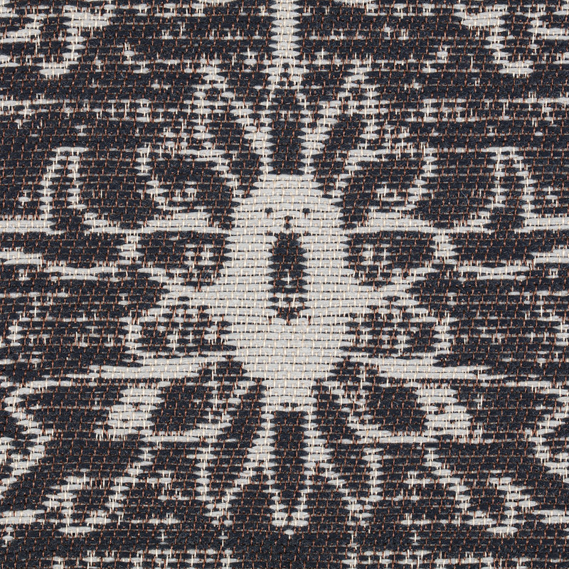 La Cienega Black and White Rectangular Office Chair Mat