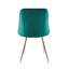 Chaise rembourrée en velours Amaia avec pieds dorés-197675582