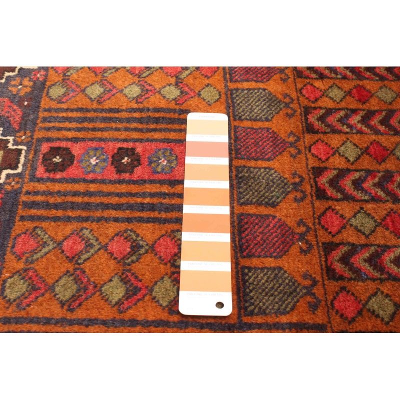 Tapis brun Teimani 3 pi 1 po x 4 pi 11 po