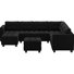 143" W Reversible Modular Sectional with Storage Ottoman