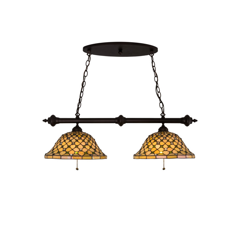 Dallaire 4 - Light Mahogany Bronze Kitchen Island Pendant