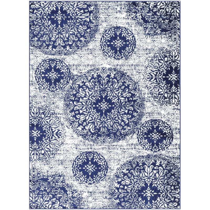 Zinaida Floral Indoor Rug, Rectangle 8'10" x 12'