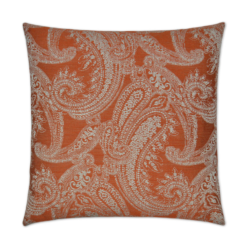 Ravel Pillow Cover & Insert, Orange, Square 22"