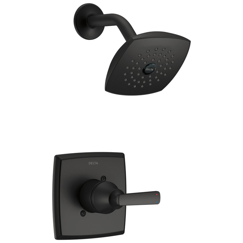 Ashlyn 14 Series Single-Function Shower Faucet Set, Shower Valve Trim Kit, Matte Black