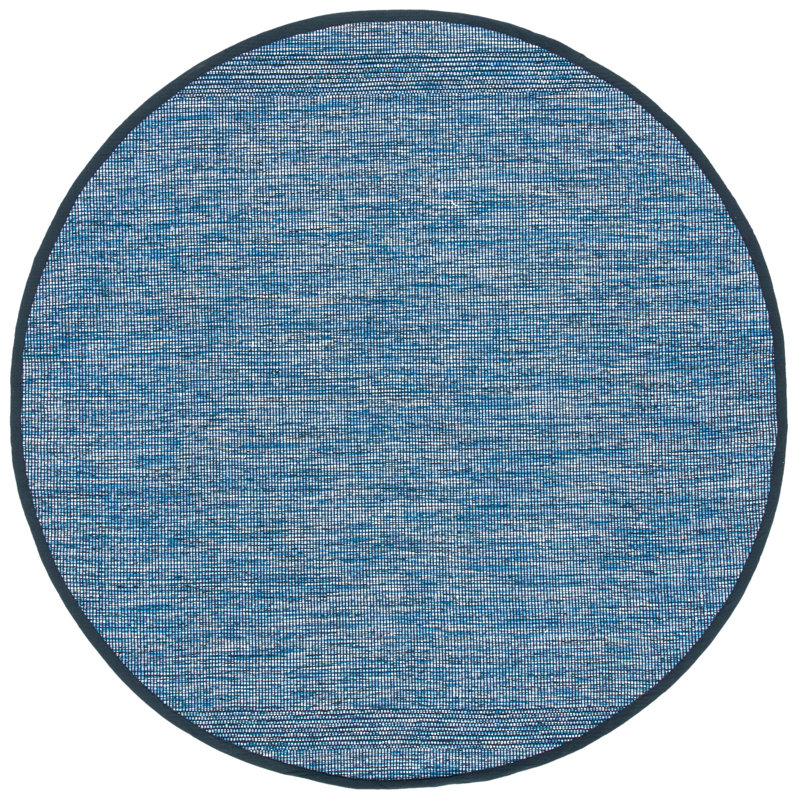 Montauk Hand Woven Cotton Rug, Round 6'