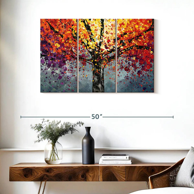 Harnek Acrylic Abstract Tree, 24" H x 38" W
