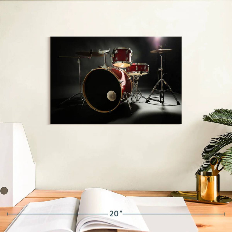 Abarca Red Drum Set, 8" H x 12" W