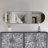 Balducci Contemporary Oval Wall Mirror with Thin Black Frame-1322206099