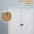 White 72" Freestanding Kitchen Pantry With 4 Doors - 4 Shelving Adjustable Options For Cookbooks, Dry Goods, And Items 4-Door Organizer, Storage Shelves Pots, Dishes,