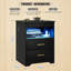 45cm W Manufactured Wood Bedside Table-858687869