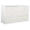 Commode 6 tiroirs avec grands tiroirs en tissu, blanc