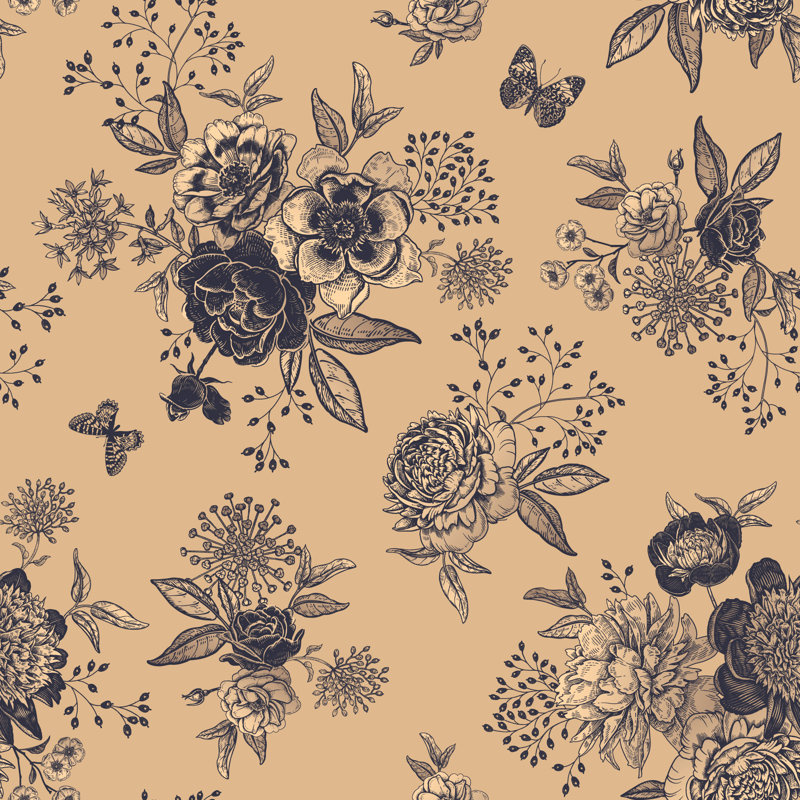 Dolans Peel & Stick Floral Roll