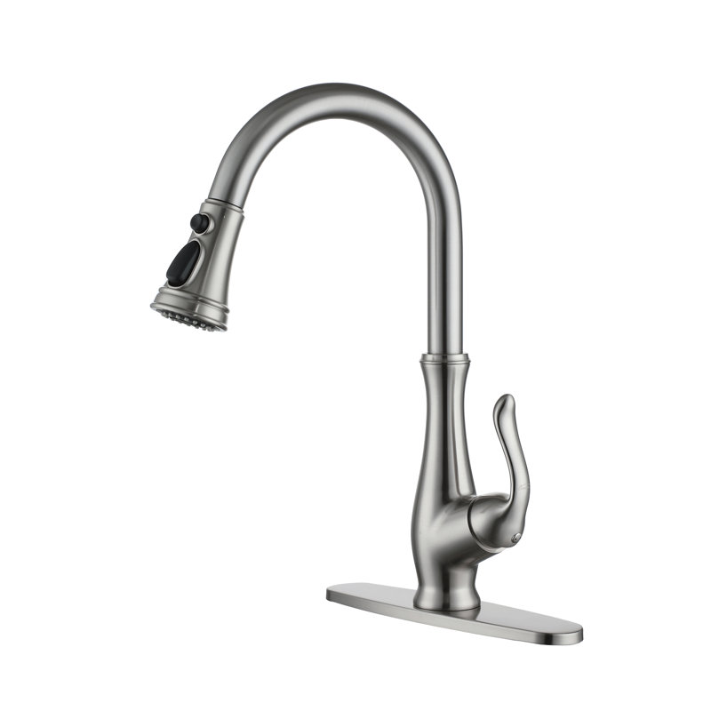 Clihome Pull Down Kitchen Faucet, Brushed Nickel