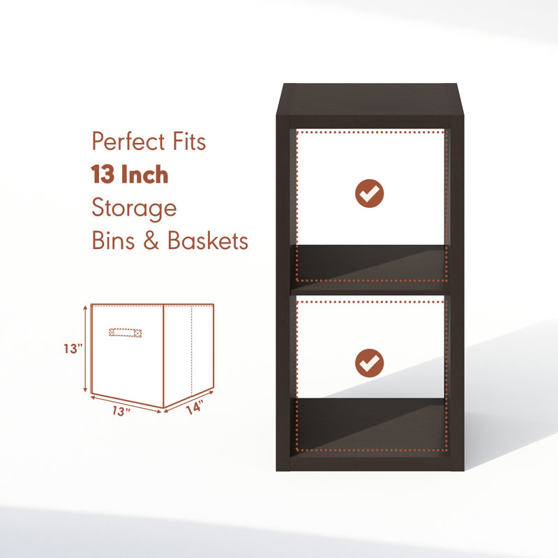 Tanvee 76 cm H Media Shelves, Dark Oak