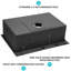 Évier de cuisine 33 x 22 pouces en acier inoxydable noir canon de fusil - Acier inoxydable de calibre 16 avec traitement de surface pour une résistance accrue aux produits chimiques