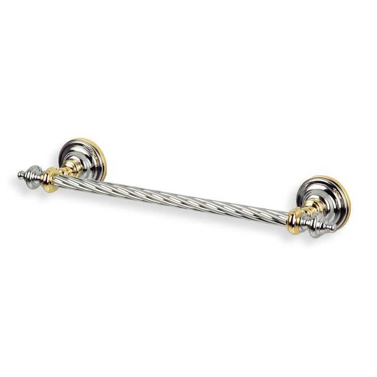 Barre à serviettes murale 15,9 po Giunone, Chrome et or