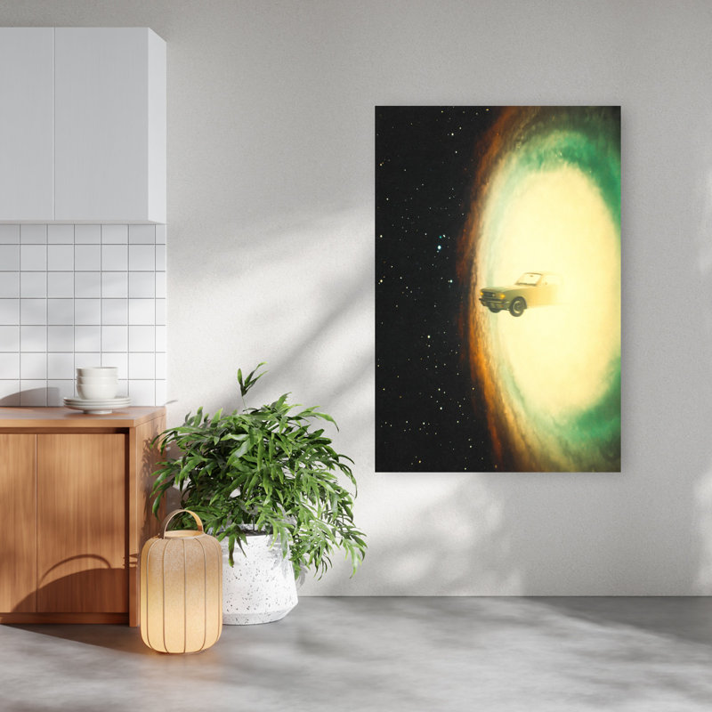 Art mural, paysage moderne contemporain, H 60 po x l 40 po