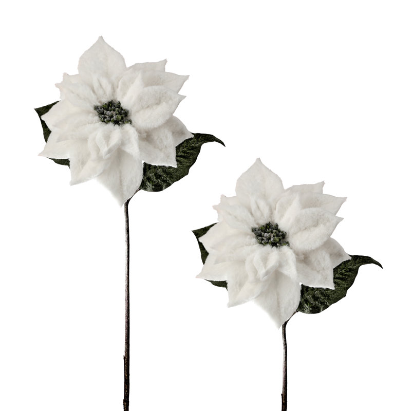 Velours de fourrure 28 po poinsettia