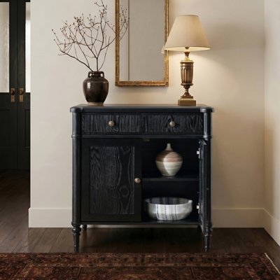 Armoire d'appoint 1 tiroir 2 portes Hoai