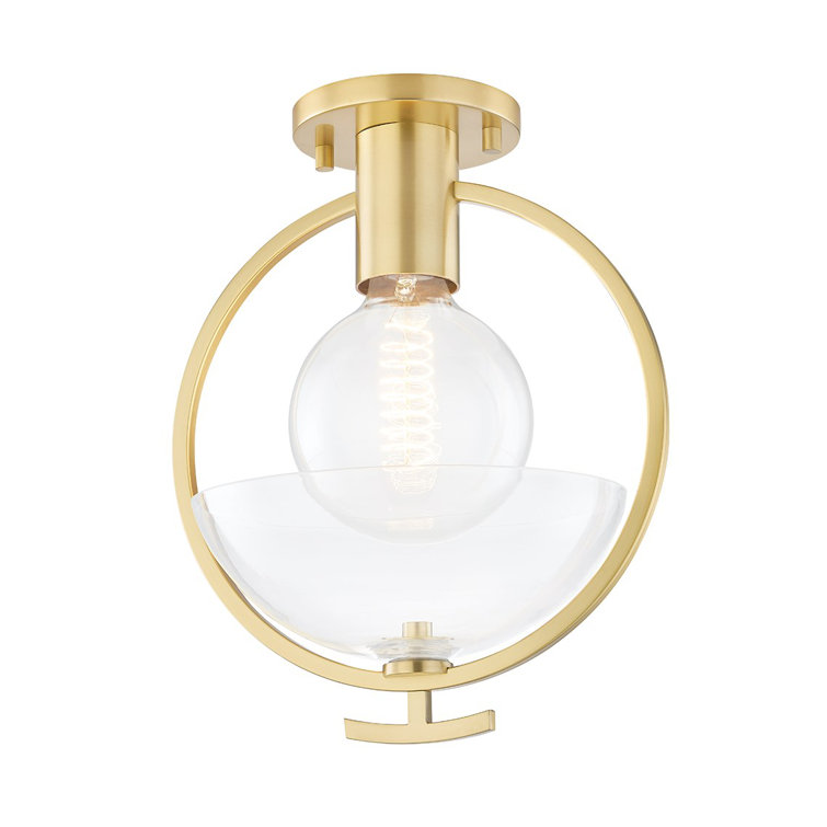 Glass Semi Flush Mount