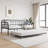 Twin Size Metal Daybed Frame With Trundle