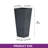28" Weather-Resistant Tall Planter Box Modern Minimalist Large Flower Pot Planters