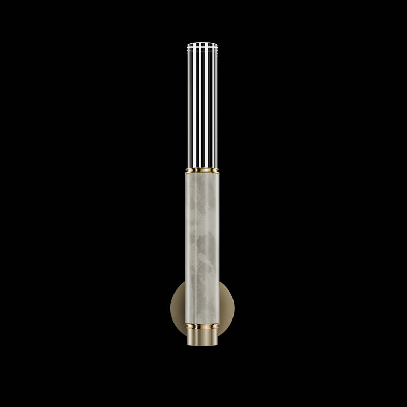 LED Wallchiere, Ombre Bronze/Brass/Smoke