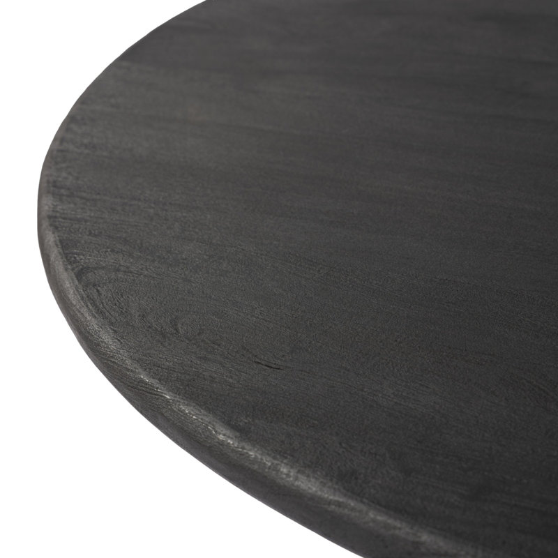 Maricopa Solid Wood Coffee Table, 16" H x 50" L x 50" W, Black