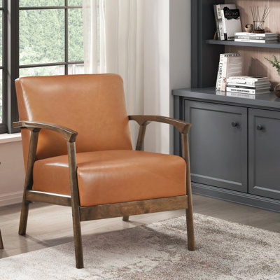 Fauteuil d'appoint Cranbury 27,5 po Mid-Century Modern